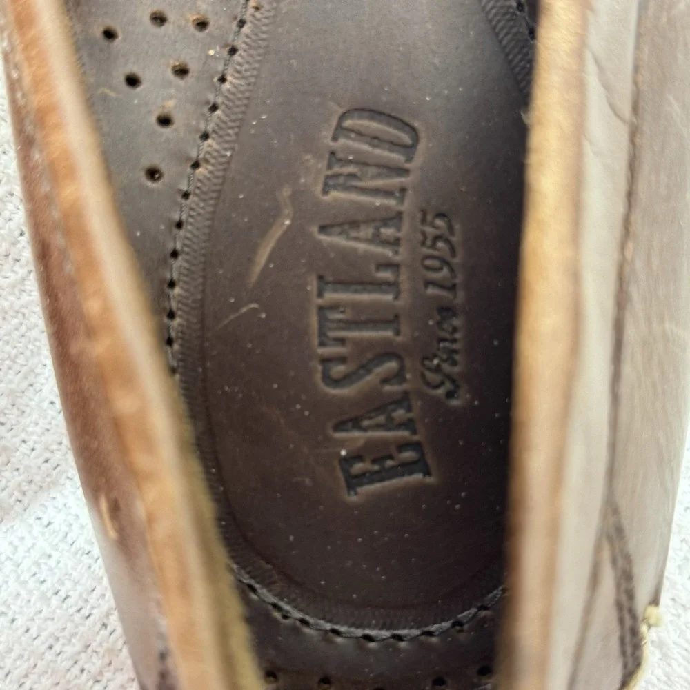 Eastland Men's Classic Brown New Leather Loafers Size 10D Casual Dress‎ Shoes